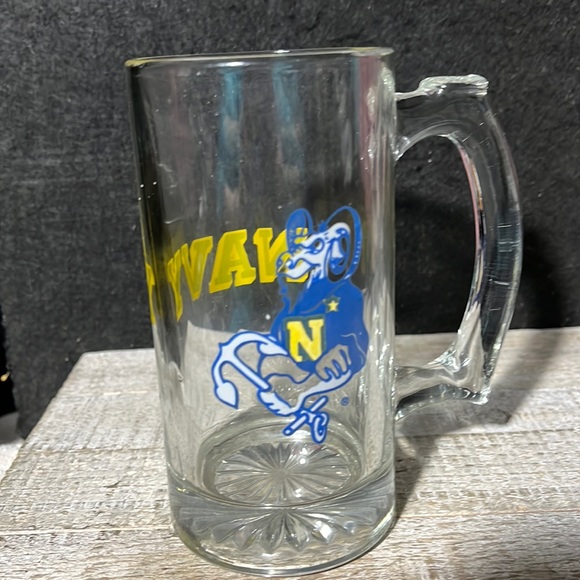 unknown Dining Vintage Us Navy Beer Mug Naval Academy Goat Beer